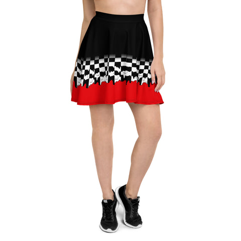 Melted Checkers Skirt