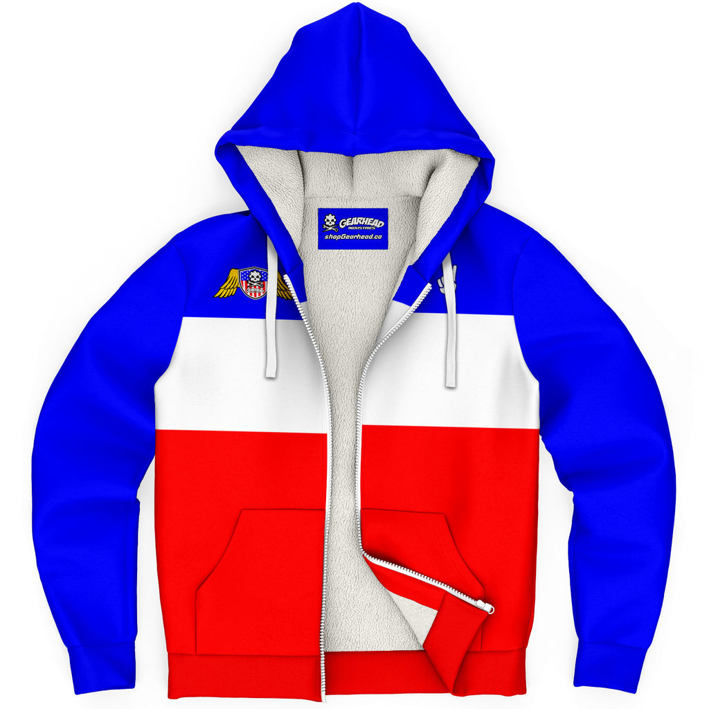 Retro discount zip hoodie